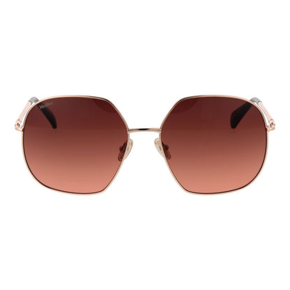 Max Mara Sonnenbrille aus Roségold-Metall
