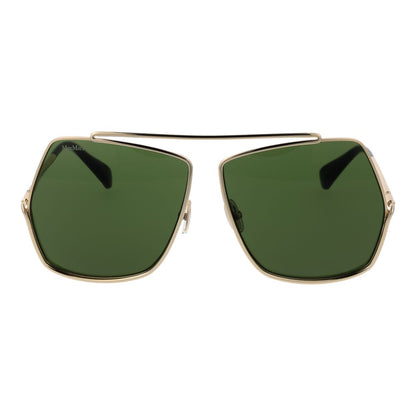 Max Mara Sonnenbrille aus Goldmetall