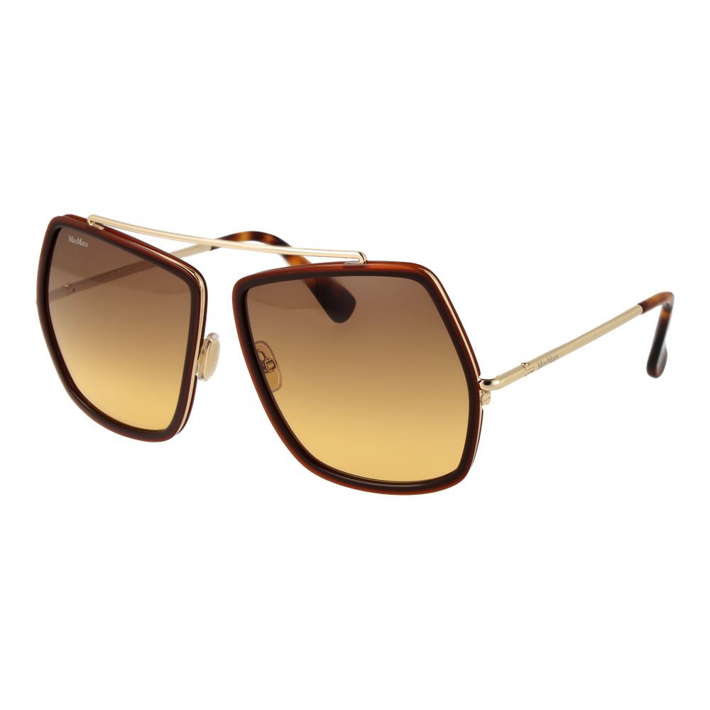 Max Mara Braune Sonnenbrille aus Metall