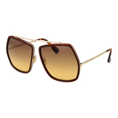 Max Mara Braune Sonnenbrille aus Metall