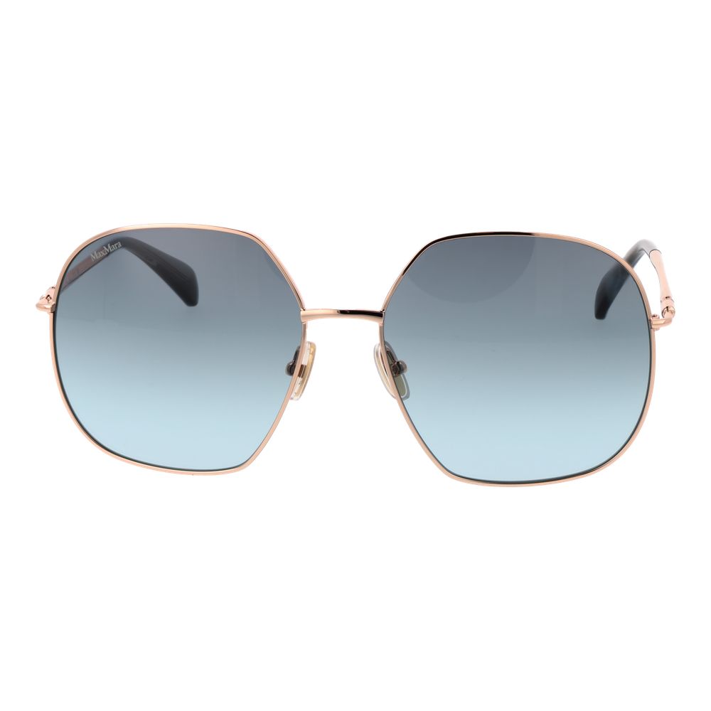 Max Mara Sonnenbrille aus Roségold-Metall