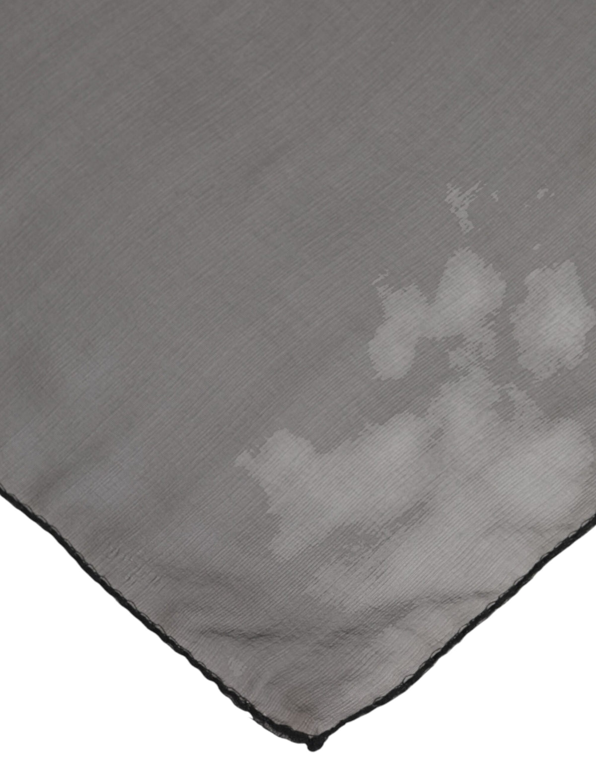 Dolce & Gabbana Foulard quadrato grigio e nero in seta