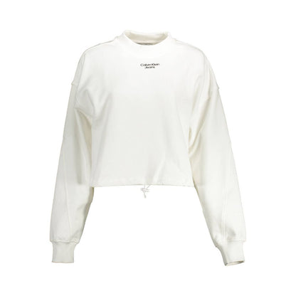 Calvin Klein Baumwoll-Sweatshirt in Weiß