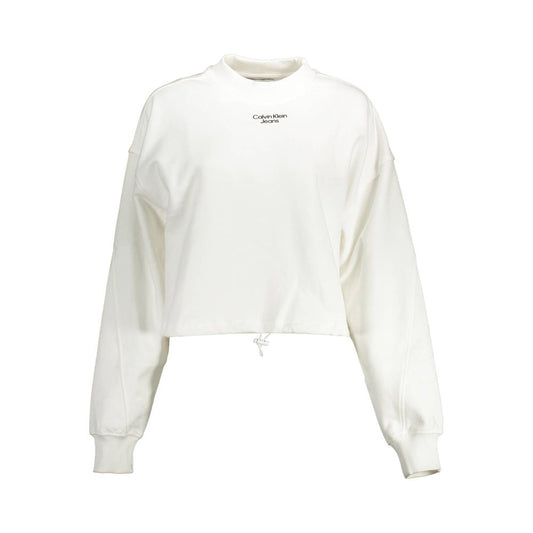 Calvin Klein Baumwoll-Sweatshirt in Weiß