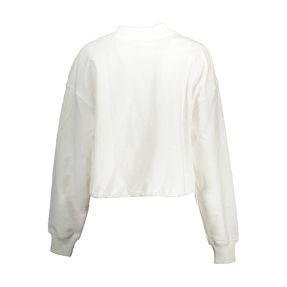 Calvin Klein Baumwoll-Sweatshirt in Weiß