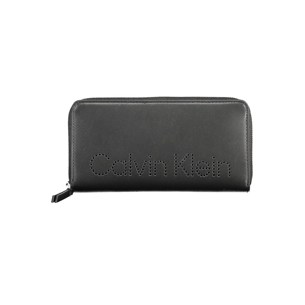 Calvin Klein Schwarze Geldbörse aus Polyurethan für Damen