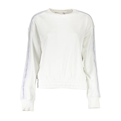 Calvin Klein Weißes Sweatshirt aus Baumwolle für Damen