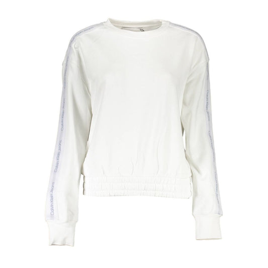 Calvin Klein Weißes Sweatshirt aus Baumwolle für Damen