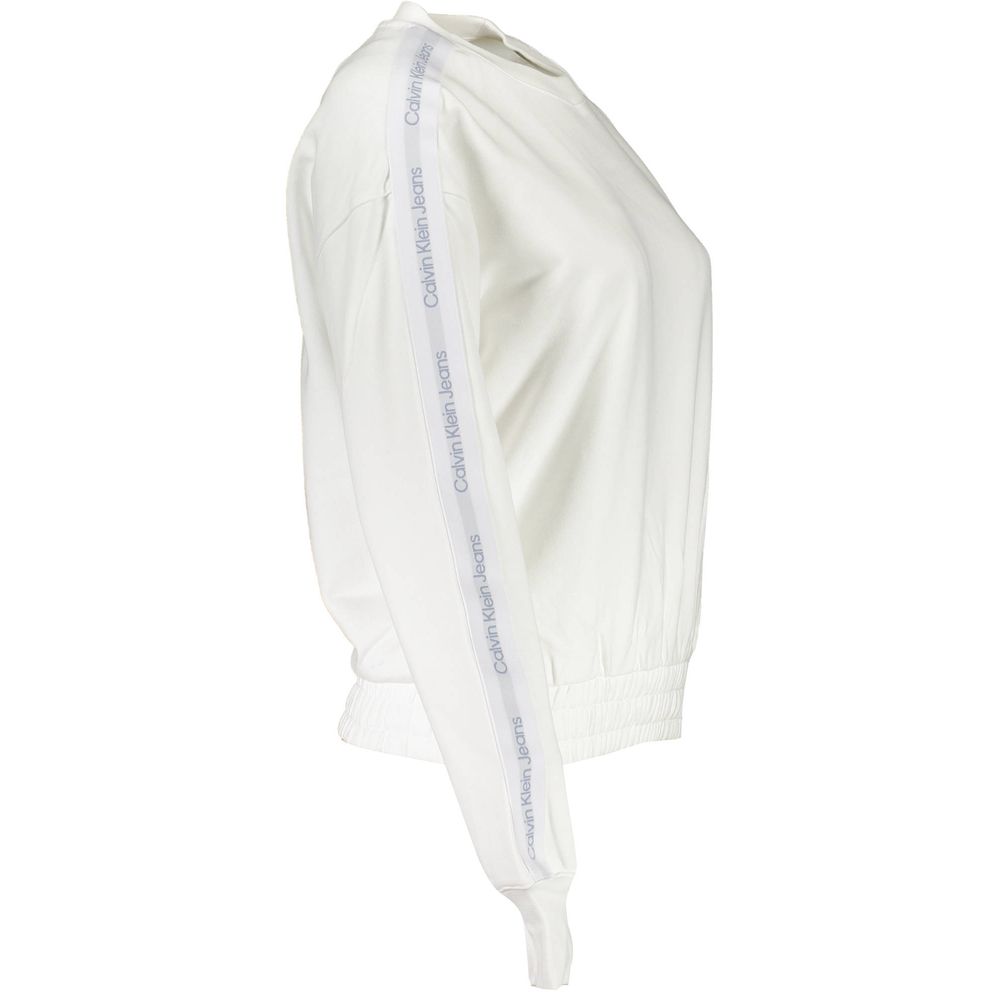 Calvin Klein Weißes Sweatshirt aus Baumwolle für Damen