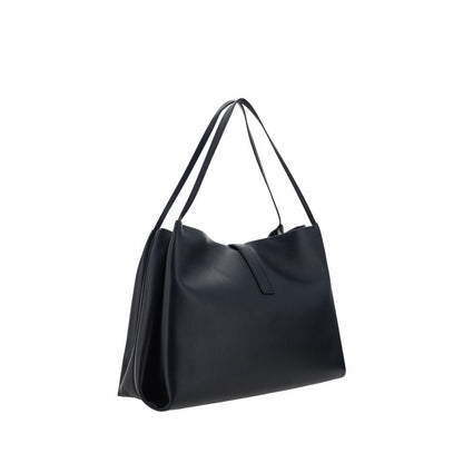 Ferragamo Schwarze Kalbsleder Bos Taurus Handtasche