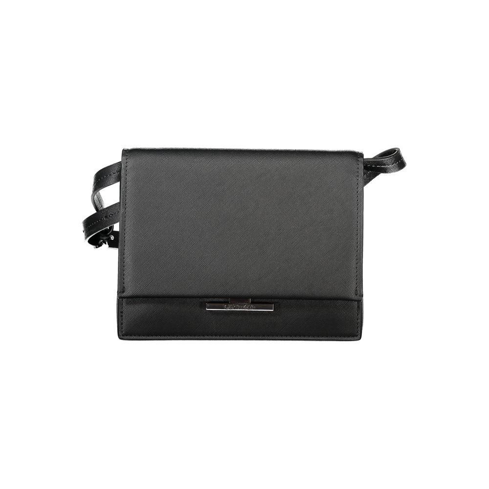Calvin Klein Nero Poliuretano Schultertasche für Damen