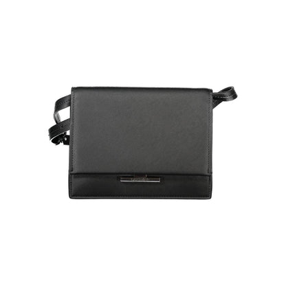 Calvin Klein Nero Poliuretano Schultertasche für Damen