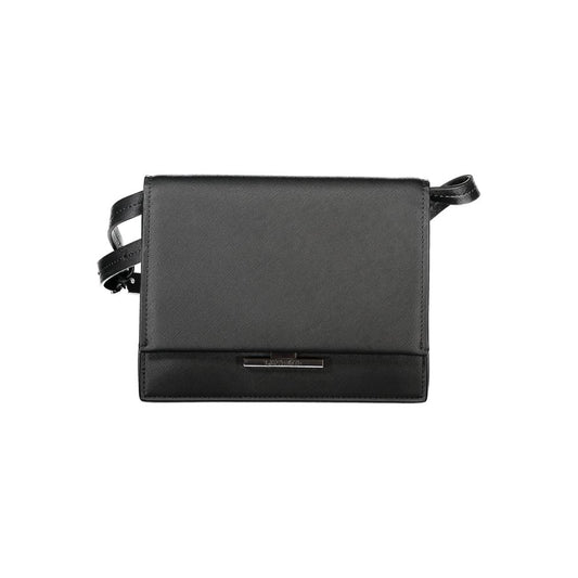 Calvin Klein Nero Poliuretano Schultertasche für Damen