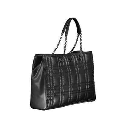 Calvin Klein Schwarze Polyester Handtasche
