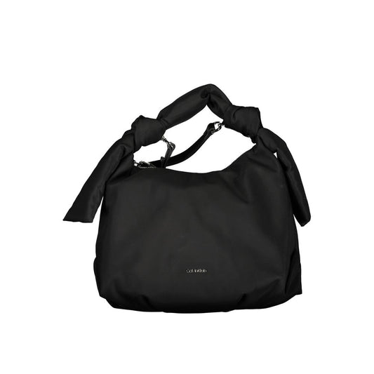 Calvin Klein Schwarze Damen-Handtasche aus Polyester