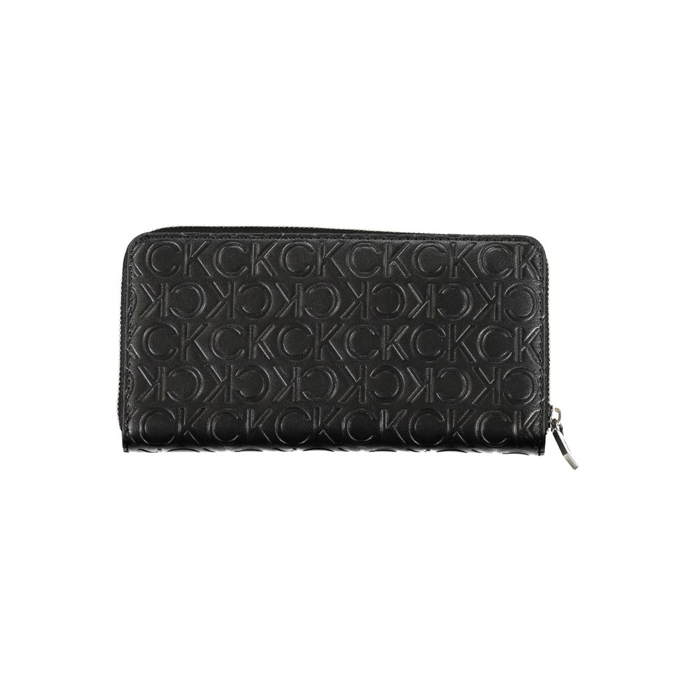 Calvin Klein Schwarze Geldbörse aus Polyurethan für Damen