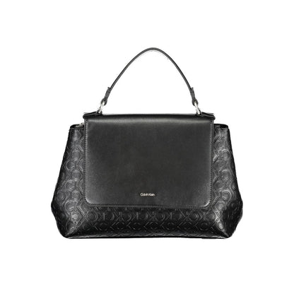 Calvin Klein Schwarze Damen-Handtasche aus Polyester
