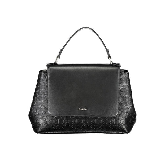 Calvin Klein Schwarze Damen-Handtasche aus Polyester