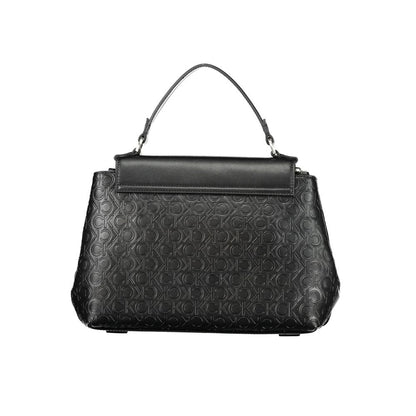 Calvin Klein Schwarze Damen-Handtasche aus Polyester