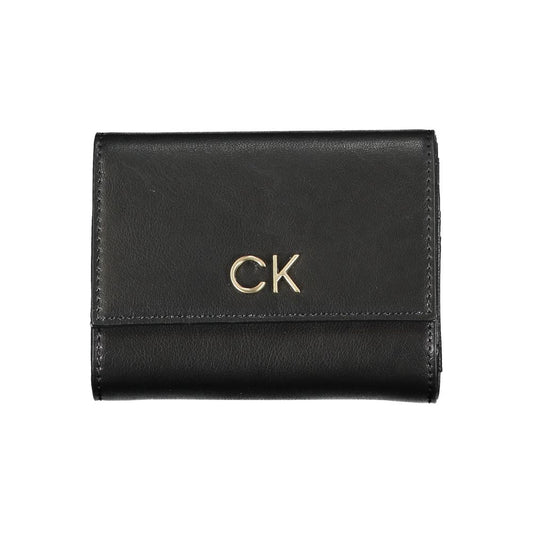 Calvin Klein Nero Damen Geldbörse aus Polyurethan