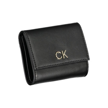 Calvin Klein Nero Damen Geldbörse aus Polyurethan