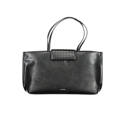 Calvin Klein Schwarze Damen-Handtasche aus Polyester
