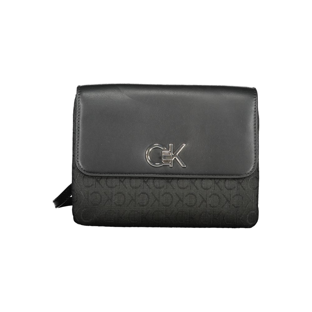 Calvin Klein Schwarze Damen-Handtasche aus Polyester