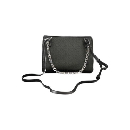 Calvin Klein Schwarze Damen-Handtasche aus Polyester