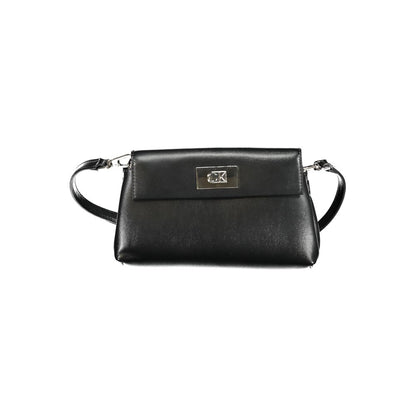 Calvin Klein Schwarze Damen-Handtasche aus Polyester