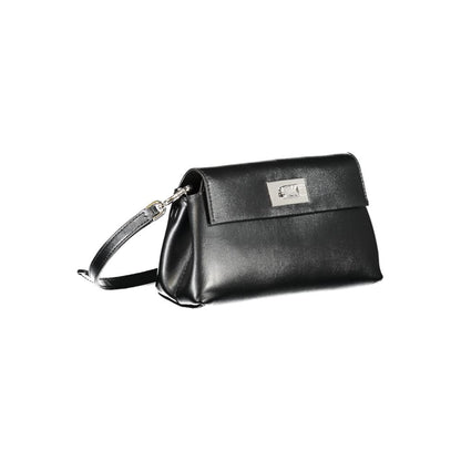 Calvin Klein Schwarze Damen-Handtasche aus Polyester