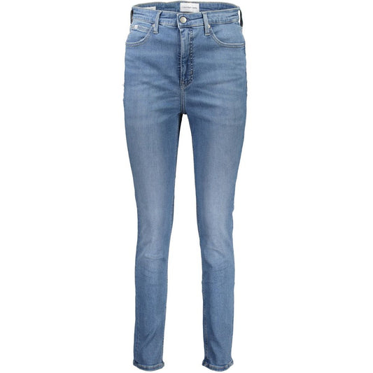 Calvin Klein Blaue Baumwolljeans mit geradem Bein