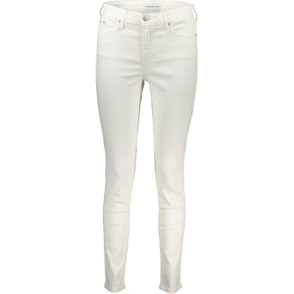 Calvin Klein Weiße Baumwoll-Jeans aus Denim