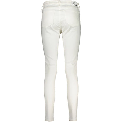 Calvin Klein Weiße Baumwoll-Jeans aus Denim
