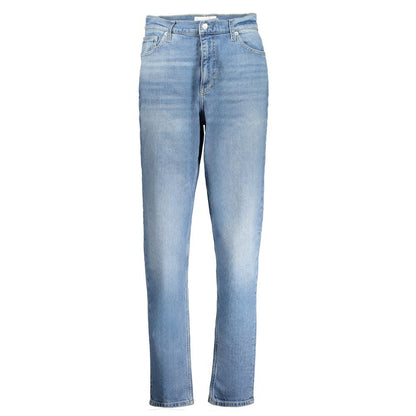 Calvin Klein Blaue Baumwolljeans mit geradem Bein