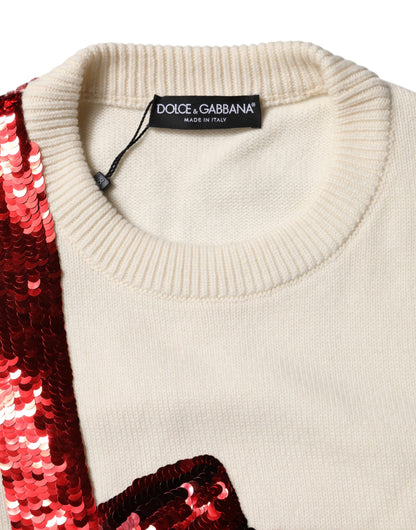 Dolce & Gabbana Maglione – colore Bianco – Cashmere