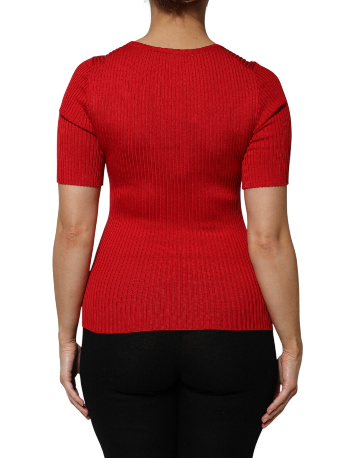 Dolce & Gabbana Maglione – colore Rosso – Seta