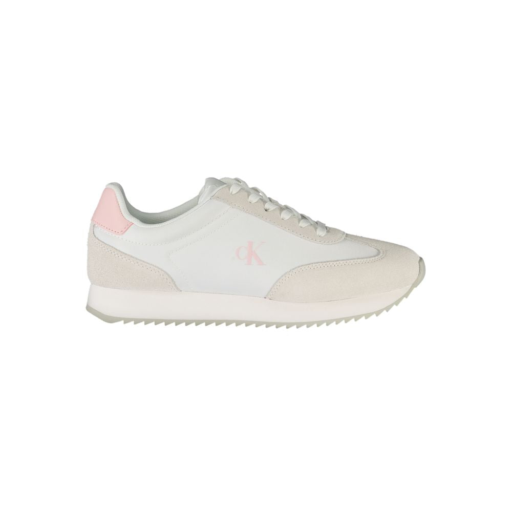 Calvin Klein Weißer Polyester-Sneaker