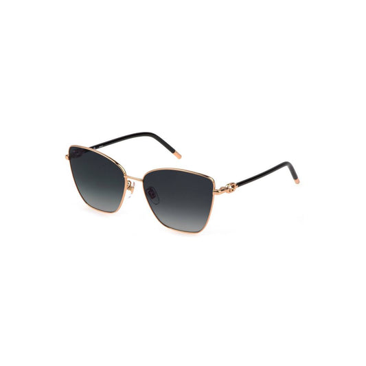 Furla Sonnenbrille mit goldenem Metallrahmen