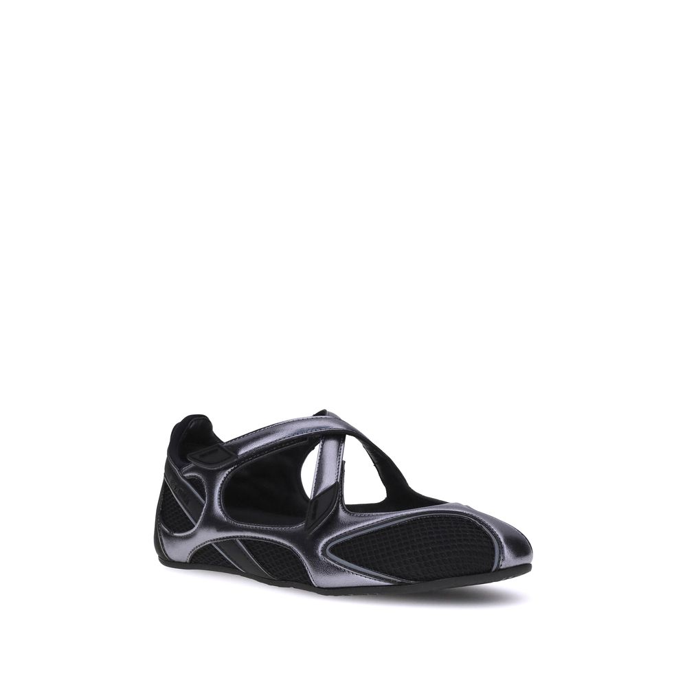 The Attico Schwarze Ballett-Flats aus Polyethylen