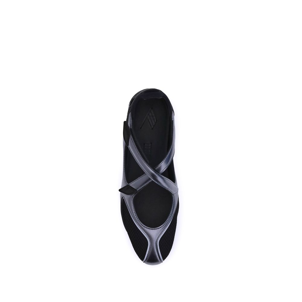 The Attico Schwarze Ballett-Flats aus Polyethylen