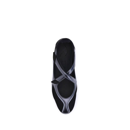The Attico Schwarze Ballett-Flats aus Polyethylen