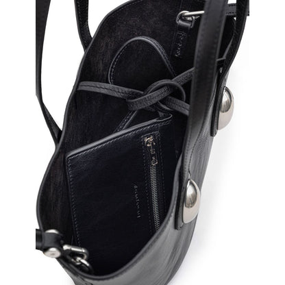 Alexander Wang Schwarze Leder Umhängetasche