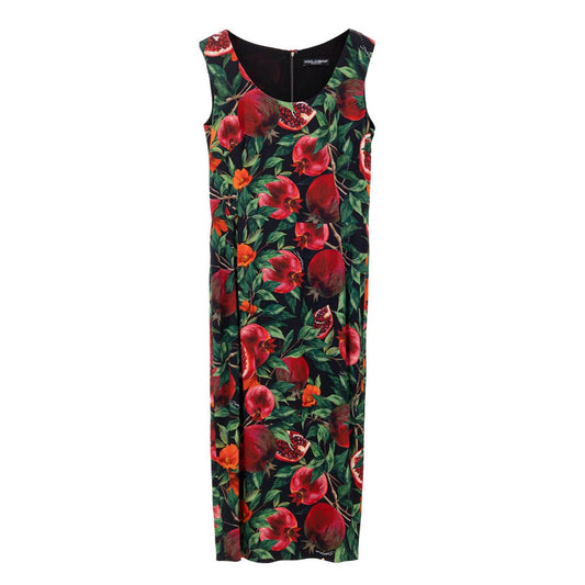 Dolce & Gabbana long viscose dress in a two-tone look