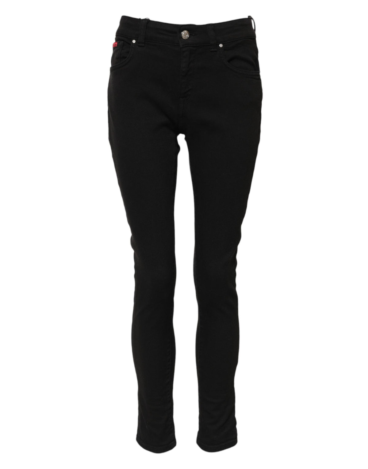 Dolce & Gabbana Schwarze Mid-Waist Skinny Jeans