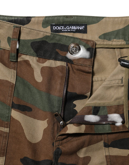 Dolce & Gabbana Mehrfarbige Camouflage-Cargohose