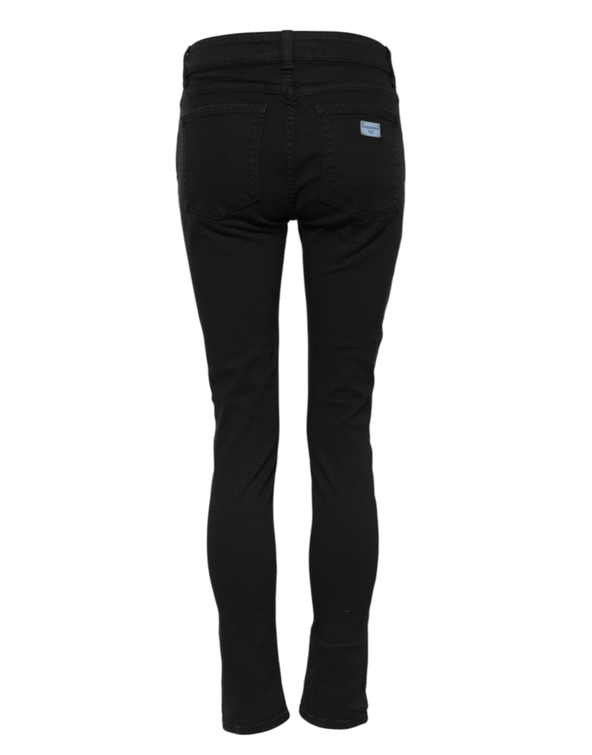 Dolce & Gabbana Schwarze Mid-Waist Skinny Jeans