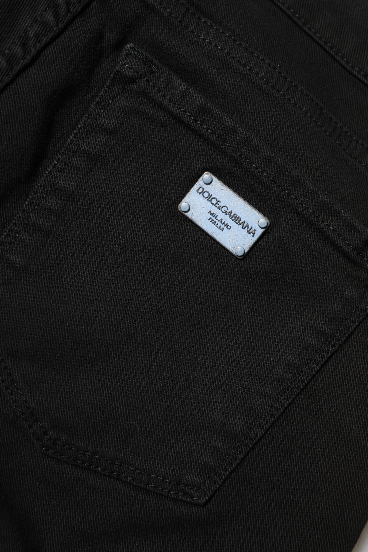 Dolce & Gabbana Schwarze Mid-Waist Skinny Jeans