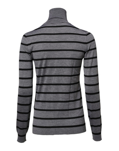 Dolce & Gabbana Grauer Pullover mit Blumenstickerei – Produktansicht 2 | Arca Lucia