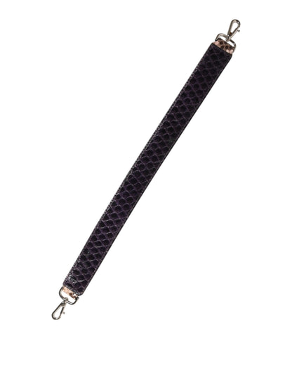 Dolce & Gabbana Braunes Exotenleder Handtasche Accessoire Schulterriemen
