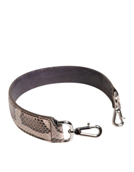Dolce & Gabbana Beige Python Leather Bag Strap